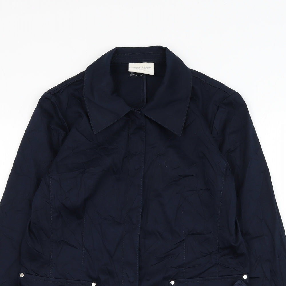Liz Claiborne Womens Blue   Jacket  Size M  Button