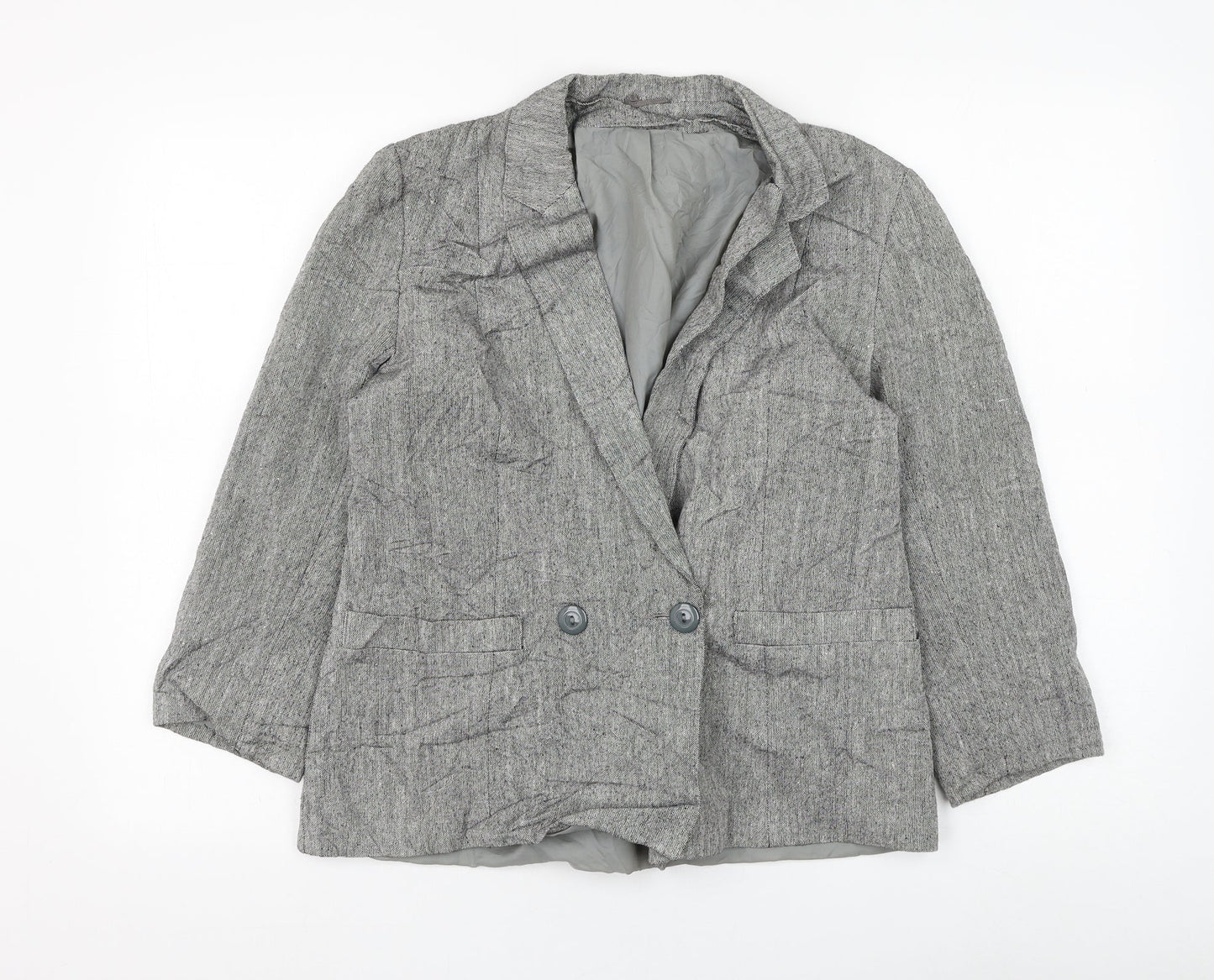 Womens UK Size 12 Preworn Grey Jacket