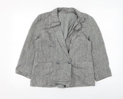 Womens UK Size 12 Preworn Grey Jacket