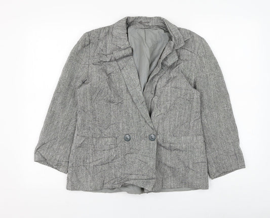 Womens UK Size 12 Preworn Grey Jacket