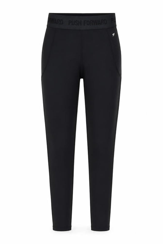 Workout Womens Black  Polyester Jogger Leggings Size XS L26 in Regular