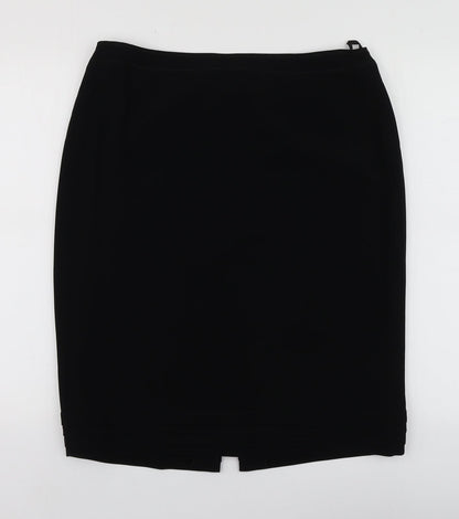 Basler Womens Black  Polyester A-Line Skirt Size 16