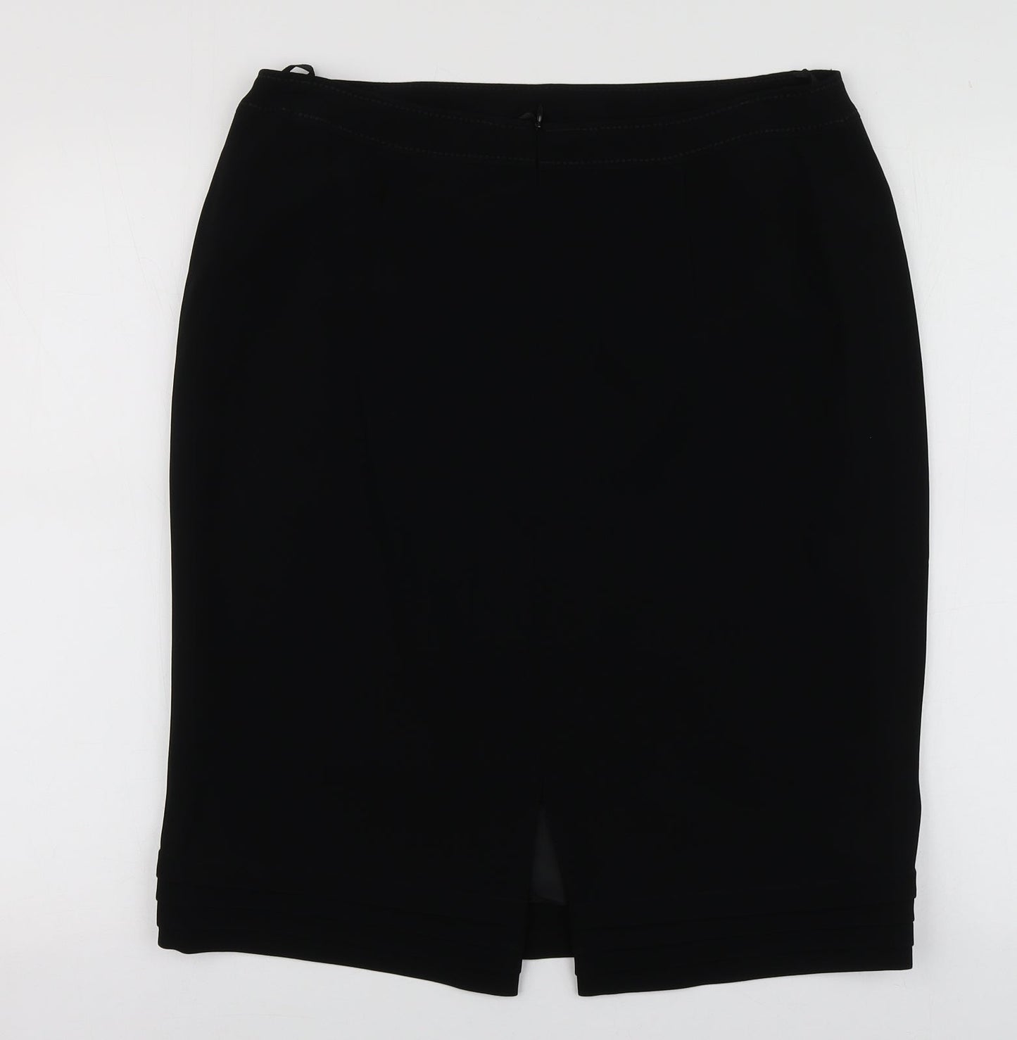 Basler Womens Black  Polyester A-Line Skirt Size 16