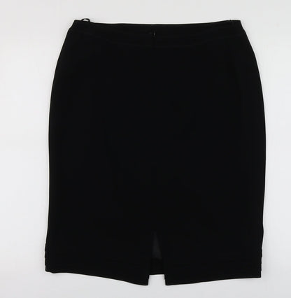 Basler Womens Black  Polyester A-Line Skirt Size 16