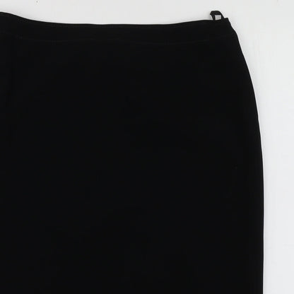 Basler Womens Black  Polyester A-Line Skirt Size 16