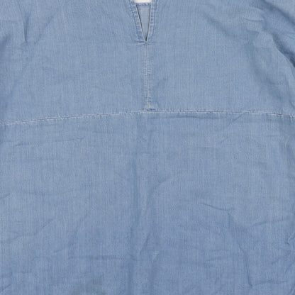 Womens UK Size 10 By Very Blue Basic Blouse