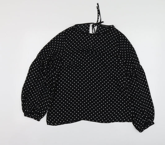 Womens UK Size 10 Dorothy Perkins Black Basic Blouse