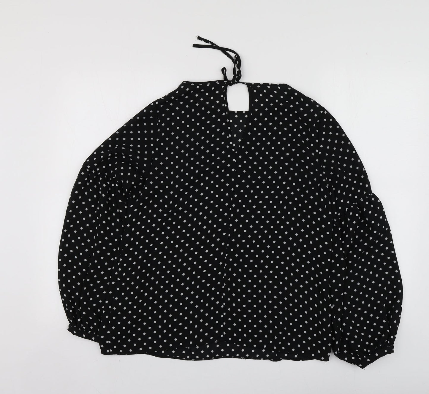 Womens UK Size 10 Dorothy Perkins Black Basic Blouse