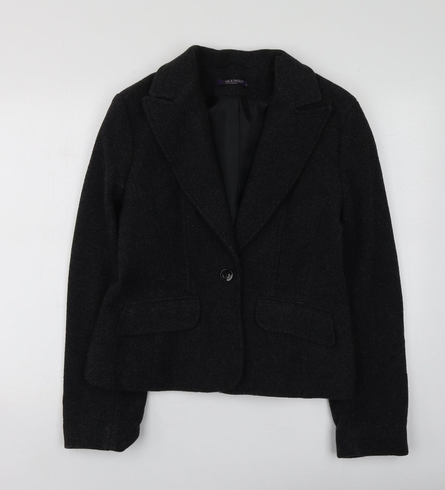Mila Paoli Womens Grey   Jacket  Size 14