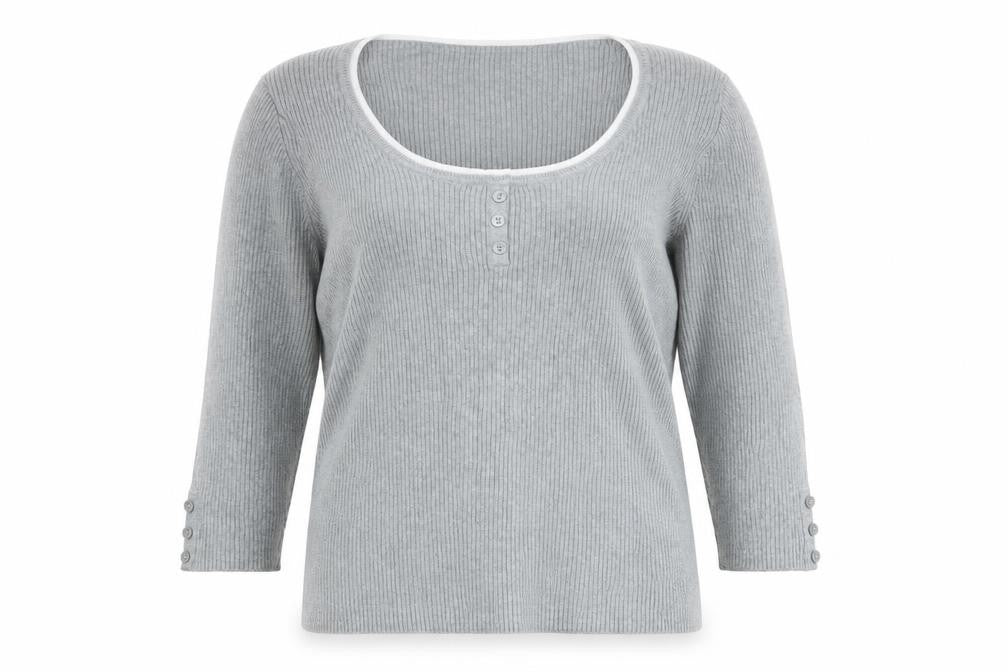 Womens UK Size 16 Papaya Grey Pullover Jumper