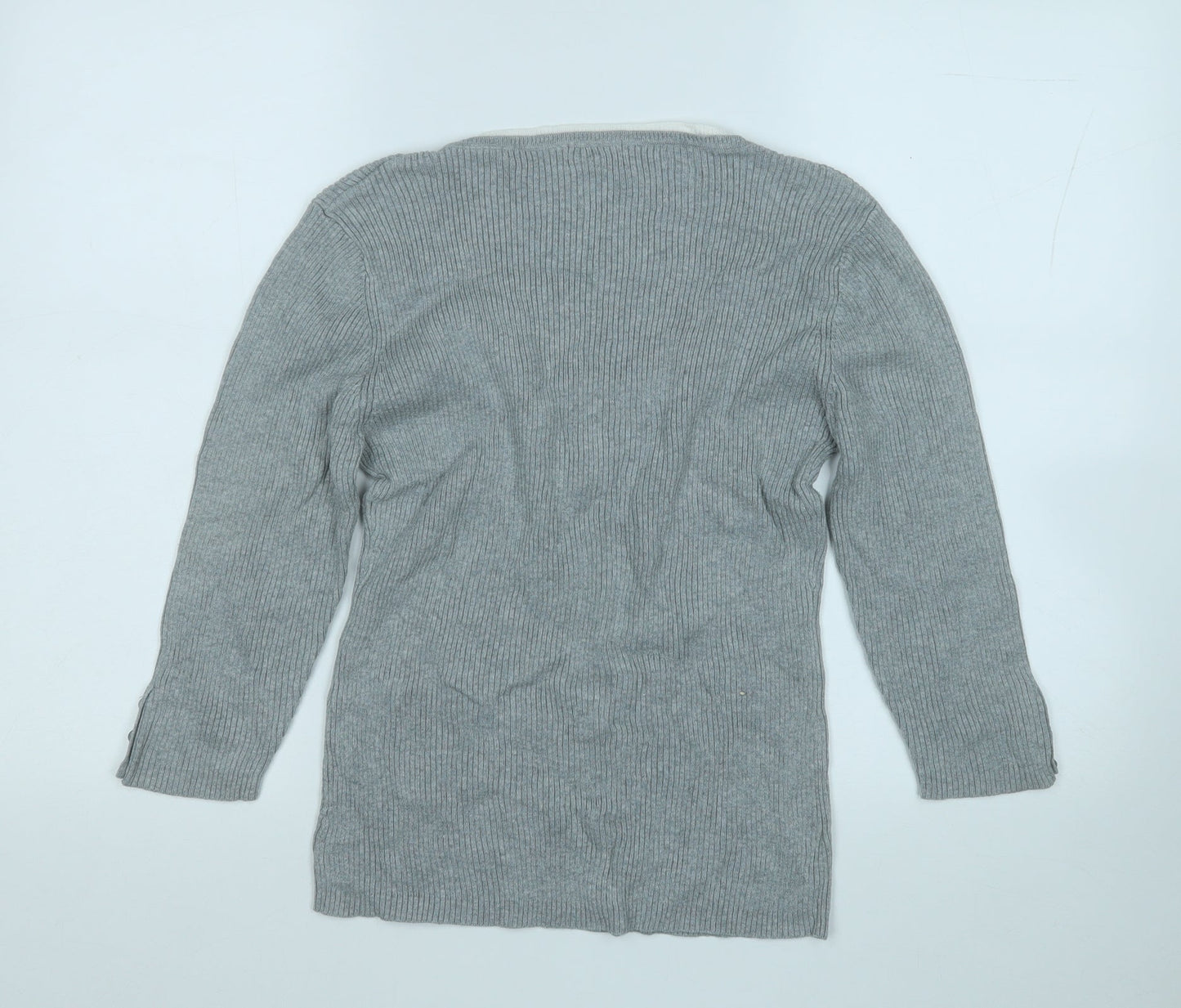 Womens UK Size 16 Papaya Grey Pullover Jumper