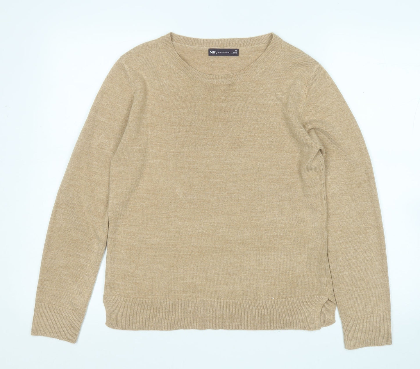 Womens UK Size 10 Marks and Spencer Brown Pullover Jumper