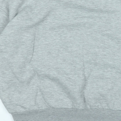 Primark Womens Grey Geometric Cotton Pullover Sweatshirt Size 6