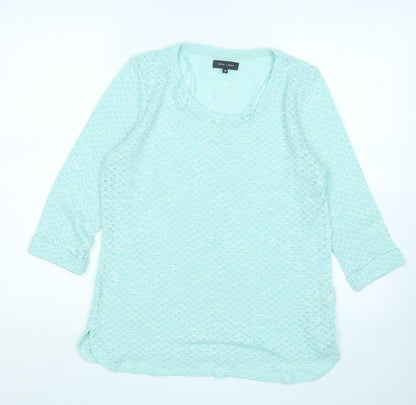 New Look Womens Blue Round Neck  Polyester Pullover Jumper Size 14