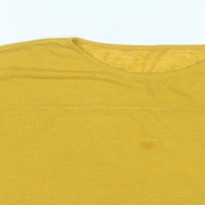Debenhams Womens Yellow Round Neck  Polyester Pullover Jumper Size 14