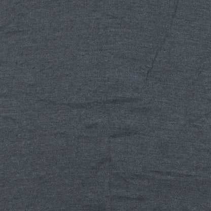 HEAT MACHINE Womens Grey Round Neck  Acrylic Pullover Jumper Size L