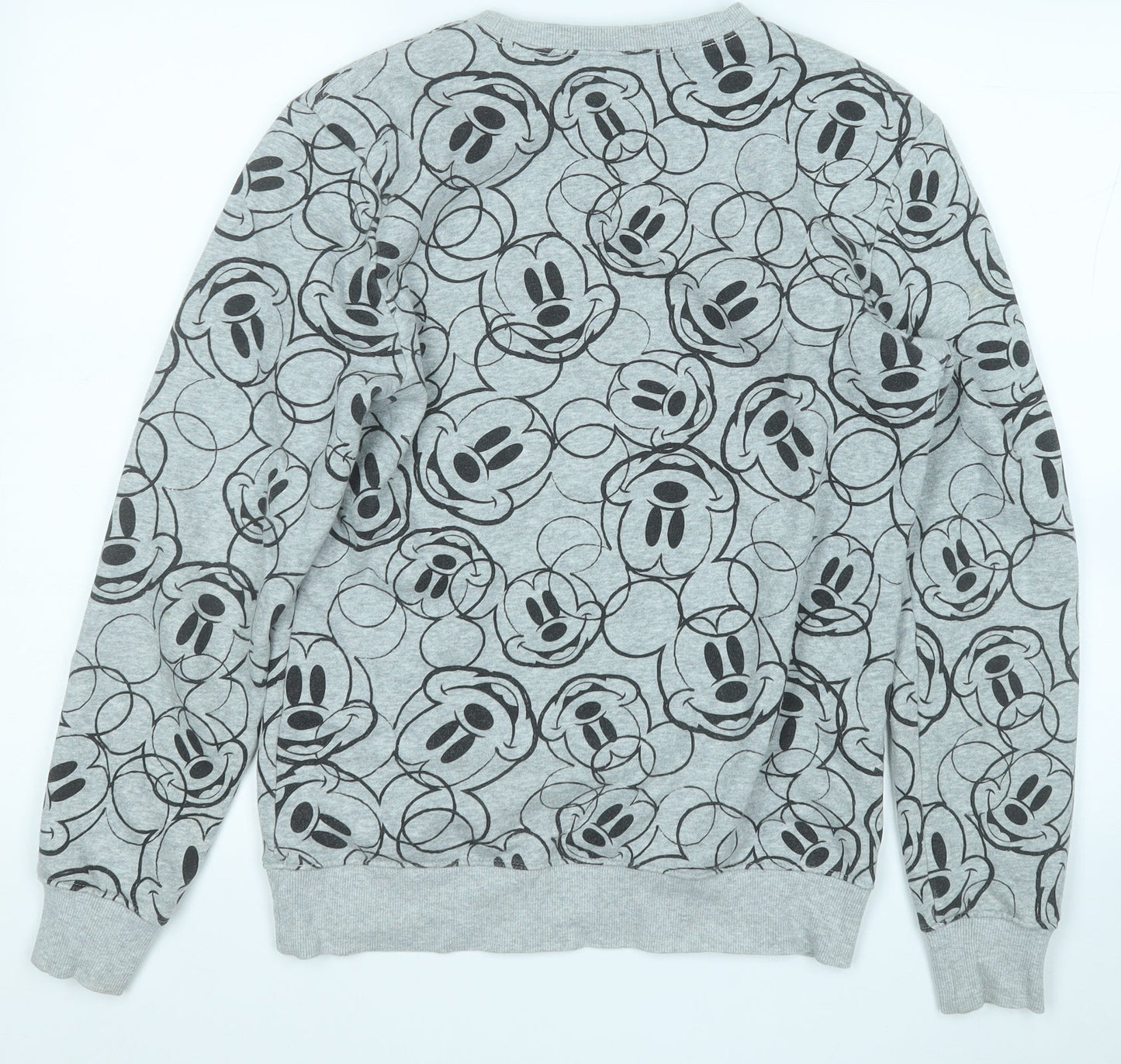 Womens UK Size XS Divided by H&M Grey Henley Sweatshirt