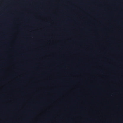 equorian Womens Blue Round Neck  Acrylic Pullover Jumper Size M