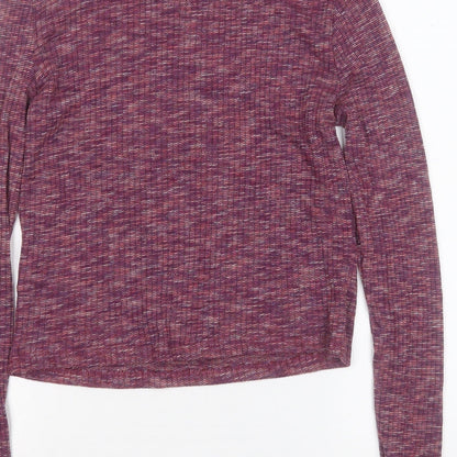 George Womens Purple Round Neck  Polyester Pullover Jumper Size 14