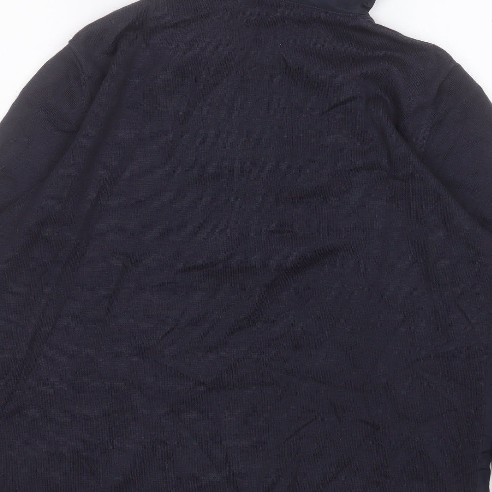 Viento Sport Womens Blue Round Neck  Cotton Pullover Jumper Size 14
