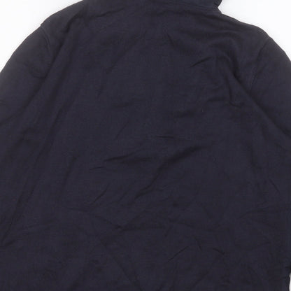 Viento Sport Womens Blue Round Neck  Cotton Pullover Jumper Size 14