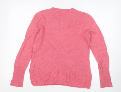 Womens UK Size M H&M Pink Pullover Jumper