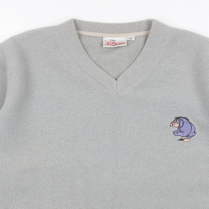 The Disney Store Womens Grey V-Neck  Polyester Pullover Jumper Size M