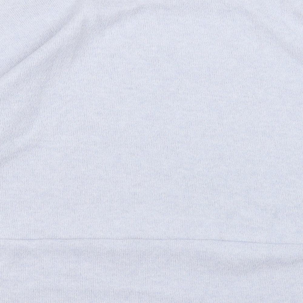 F&F Womens Blue Round Neck  Polyester Pullover Jumper Size 10