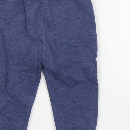 Heatons Boys Blue  Cotton Jogger Trousers Size 6-9 Months  Tie