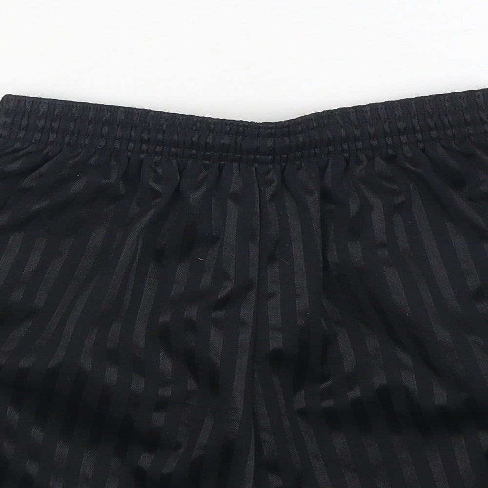 True Form Boys Black  Polyester Sweat Shorts Size 8 Years  Regular