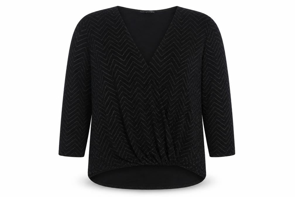 Womens UK Size 14 Quiz Black Basic Blouse