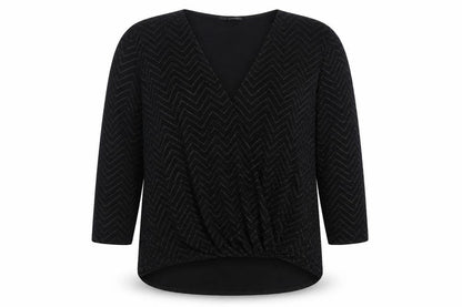 Womens UK Size 14 Quiz Black Basic Blouse
