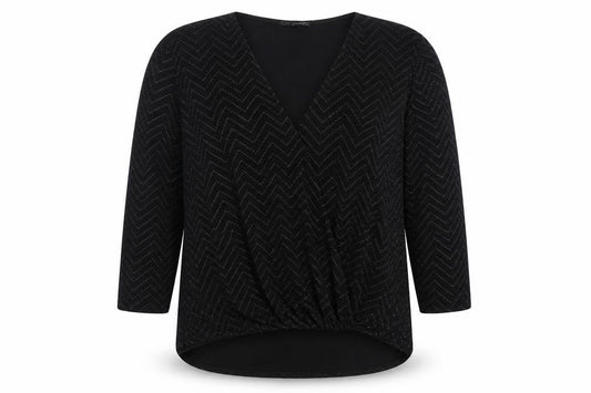 Womens UK Size 14 Quiz Black Basic Blouse