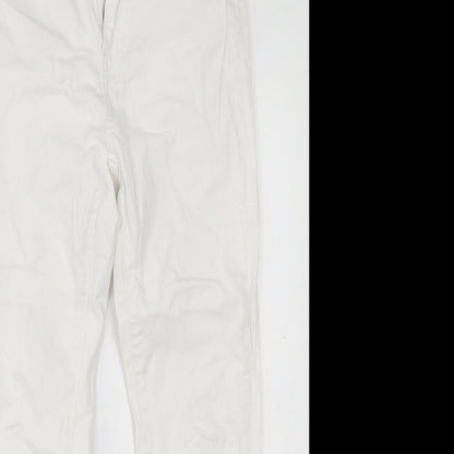 Womens UK Size 10 THE ROCKIN REV Regular Fit Skinny White Jeans