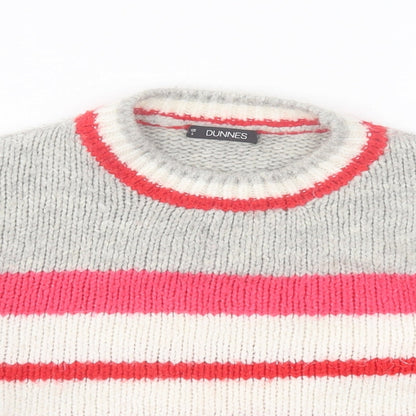 Womens UK Size S Dunnes Stores Grey Pullover Jumper