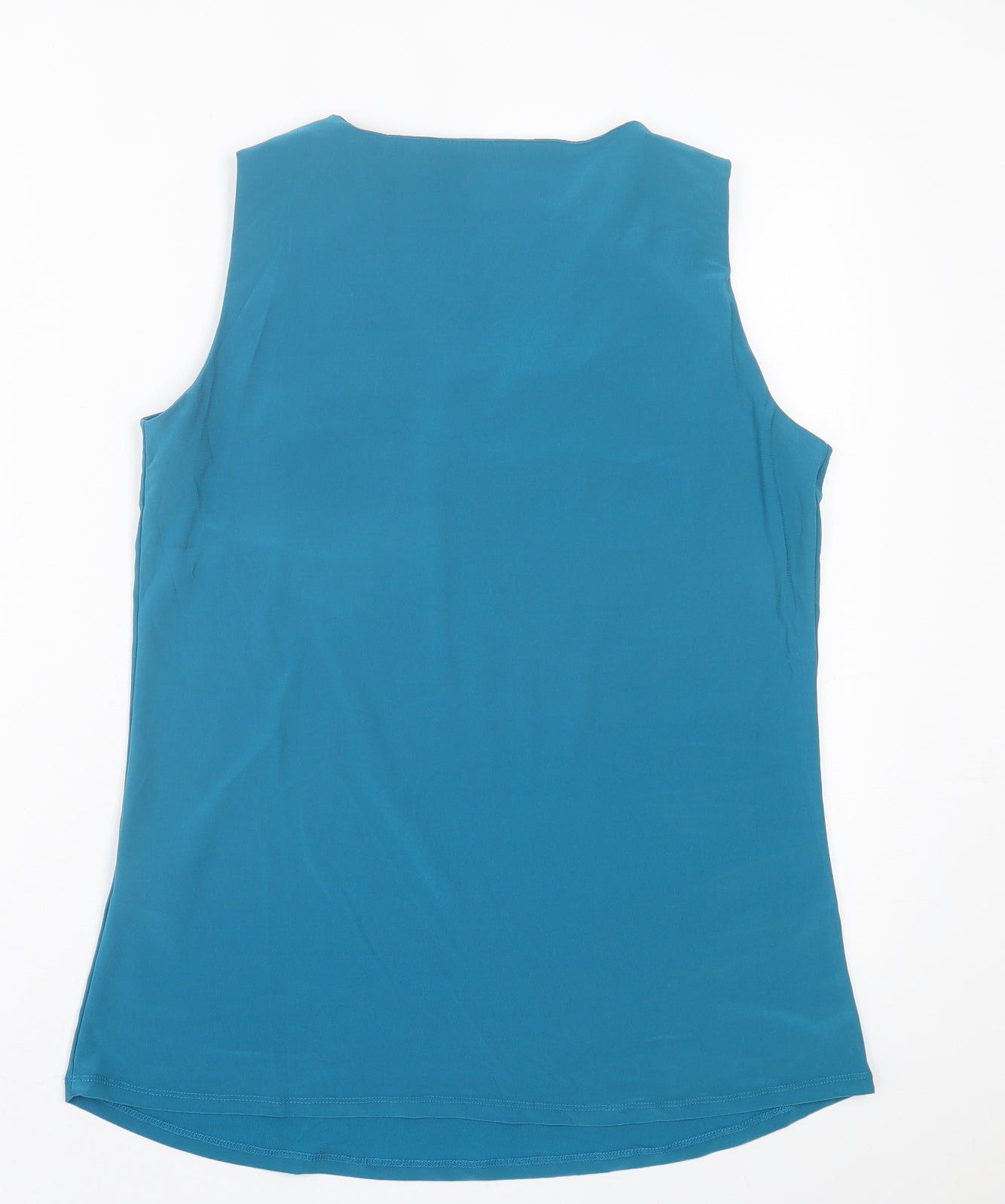 Womens UK Size S Antthony Blue Basic Tank