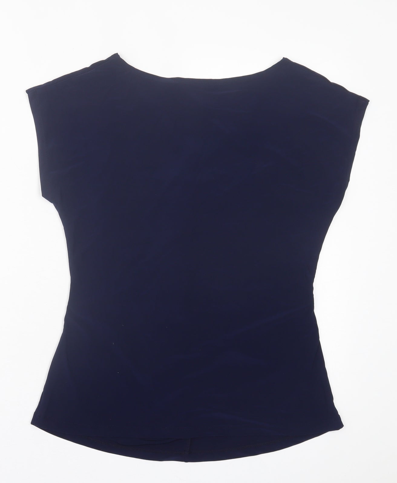 Womens UK Size M Nina Leonard Blue Basic T-Shirt