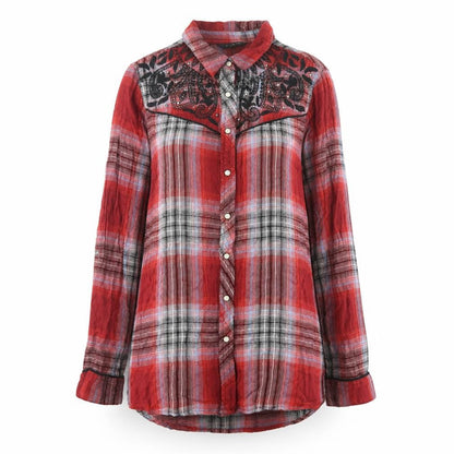 Womens UK Size 6 River Island Red Basic Button-Up