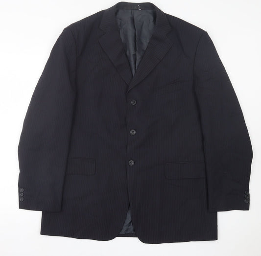 Mens UK Size 44 Marks and Spencer Regular Blue Suit Jacket