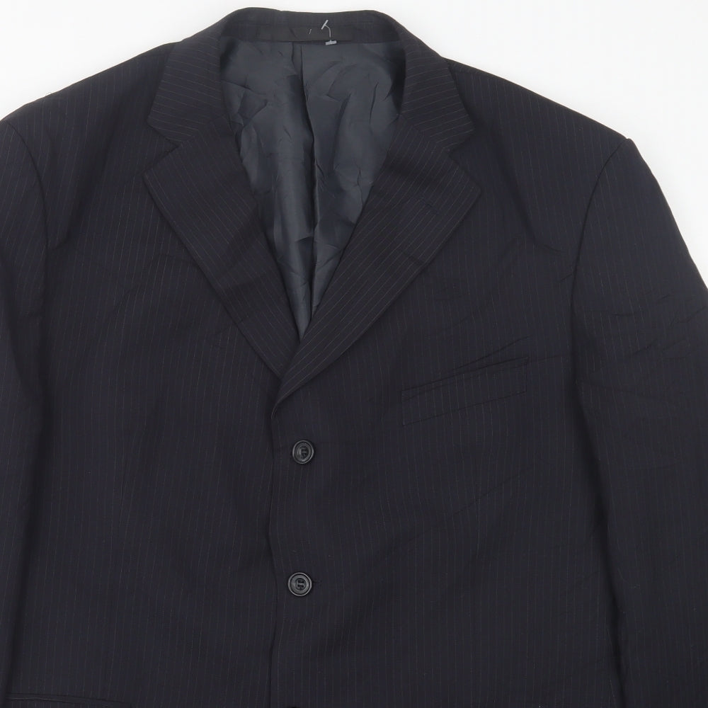 Mens UK Size 44 Marks and Spencer Regular Blue Suit Jacket