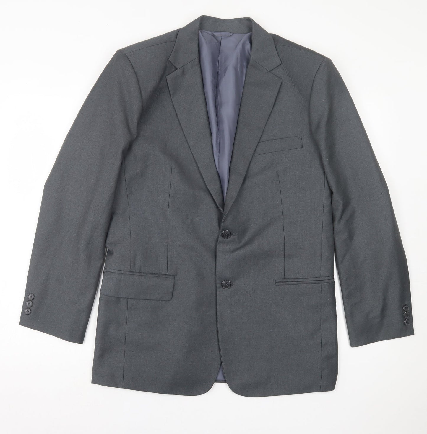 Mens UK Size 40 Preworn Regular Grey Suit Jacket
