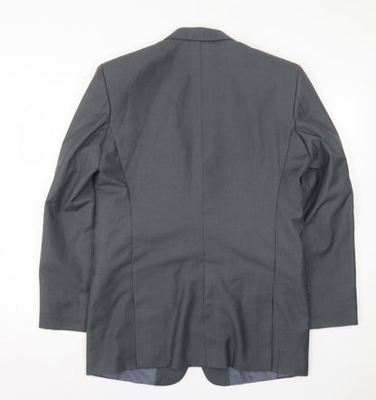 Mens UK Size 40 Preworn Regular Grey Suit Jacket