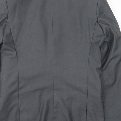 Mens UK Size 40 Preworn Regular Grey Suit Jacket