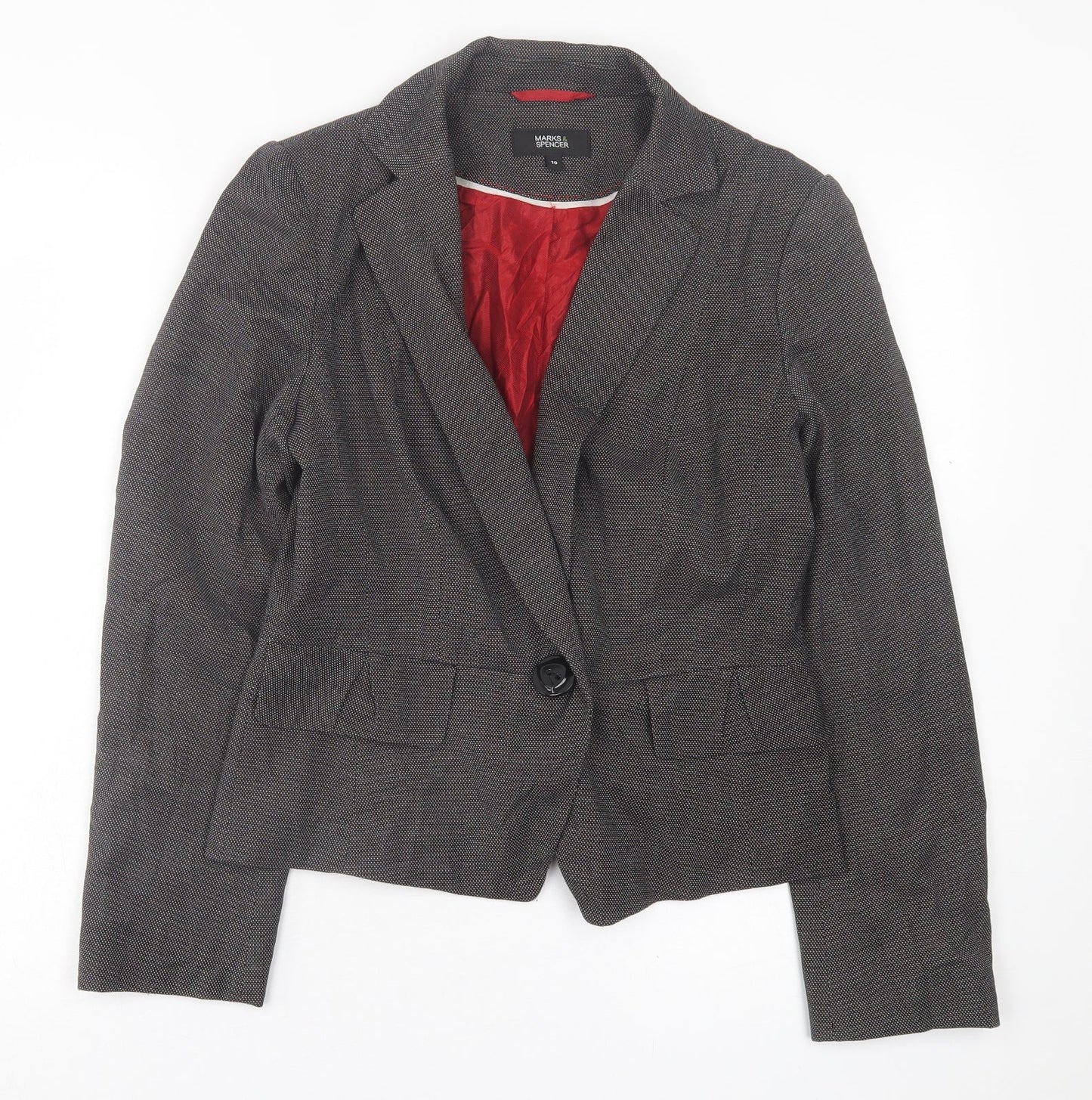 Womens UK Size 10 Marks and Spencer Grey Jacket