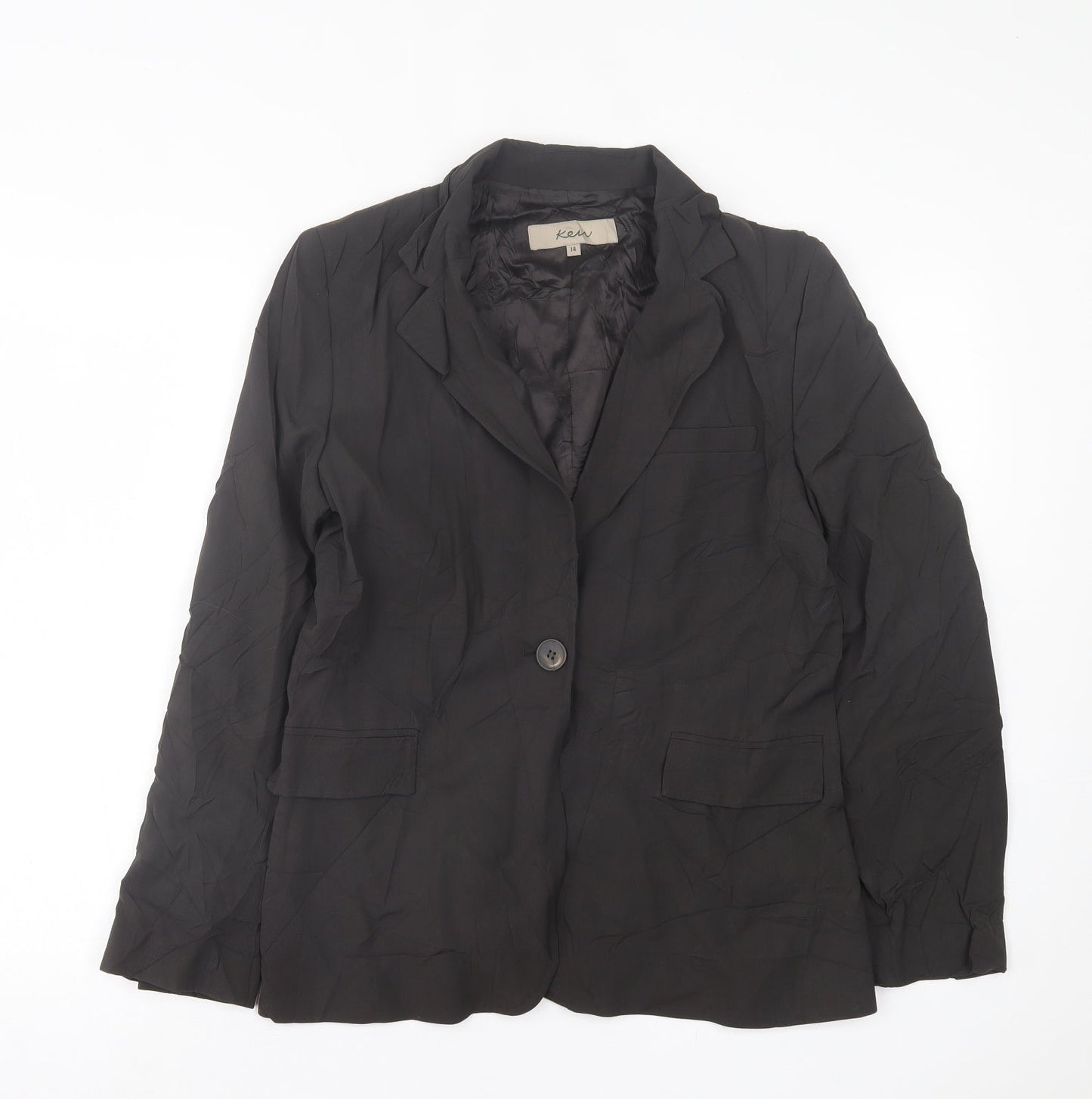 ken Womens Grey   Jacket Blazer Size 14  Button