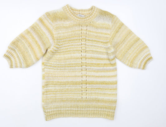 Womens UK Size 10 NEXT Yellow Pullover Jumper