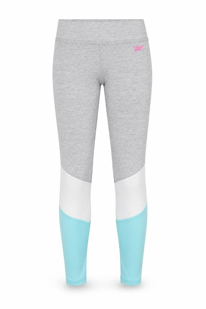 Womens UK Size 8 Reebok Regular Fit Compression Grey Leggings