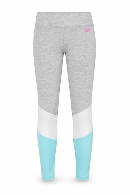 Womens UK Size 8 Reebok Regular Fit Compression Grey Leggings