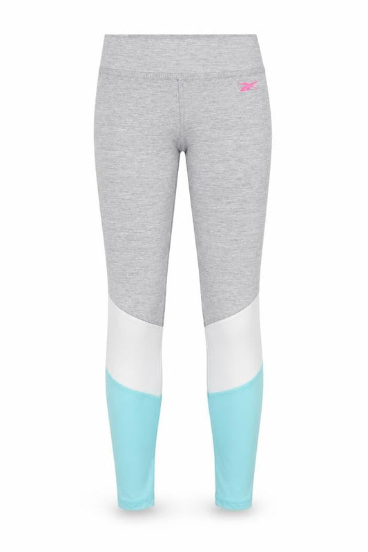 Womens UK Size 8 Reebok Regular Fit Compression Grey Leggings