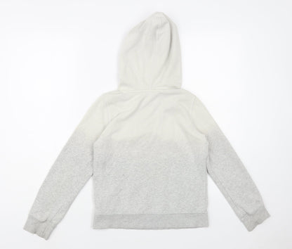 H&M Girls Grey  Cotton Pullover Hoodie Size 10-11 Years  Pullover - Unicorn